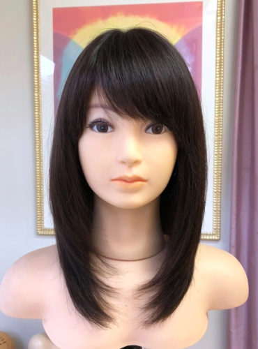 【医療用ウィッグ】人毛100%のセミロングレイヤースタイル