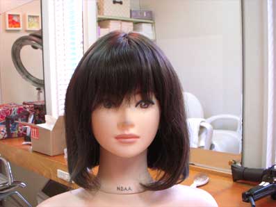 グラボブにしたい・・・カット前正面。