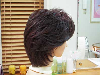 医療用ウィッグ ショートレイヤー横