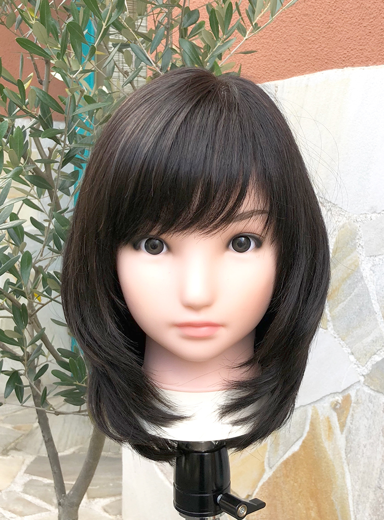 医療用ウィッグ ミックス毛 ミディアムスタイル