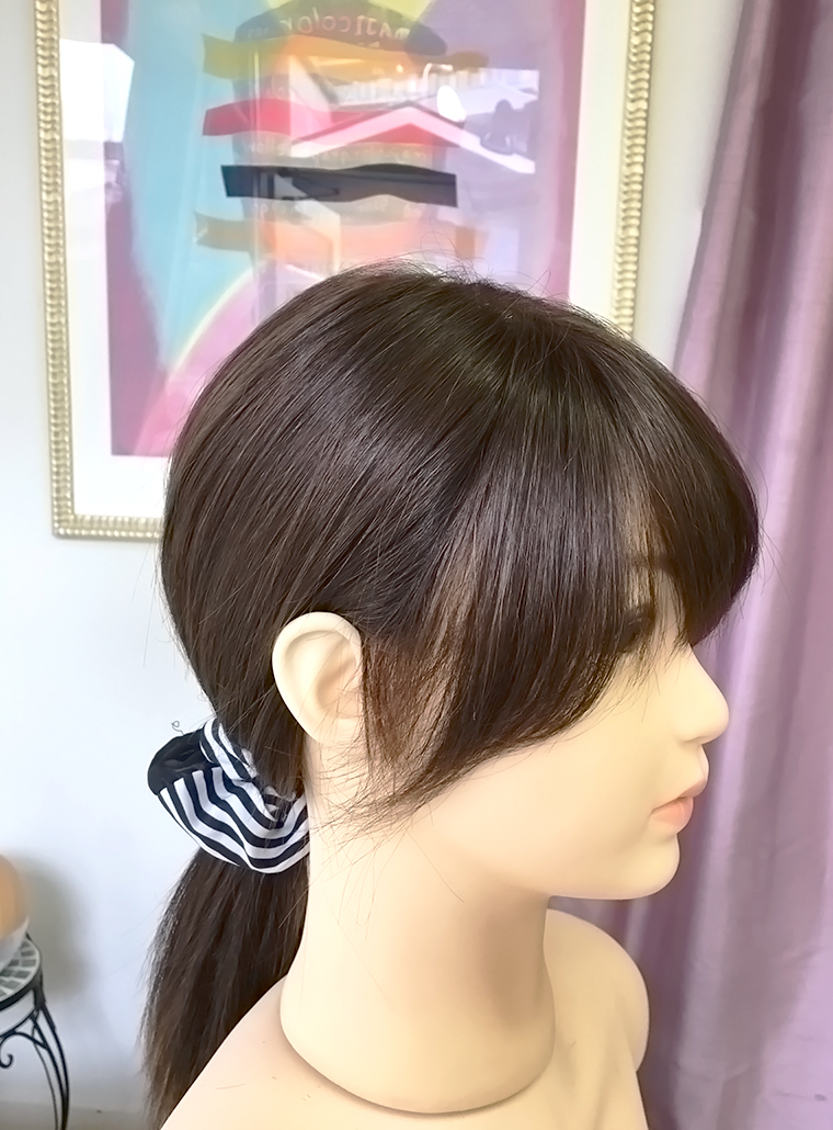 医療用ウィッグ 結ぶ